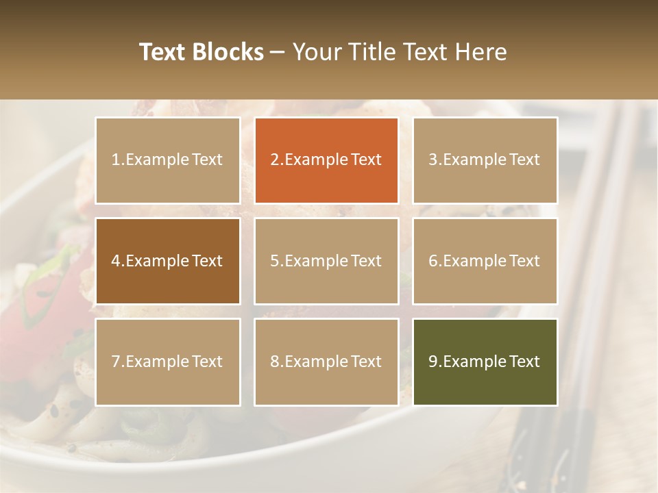 Shrimp Noone Noodle PowerPoint Template