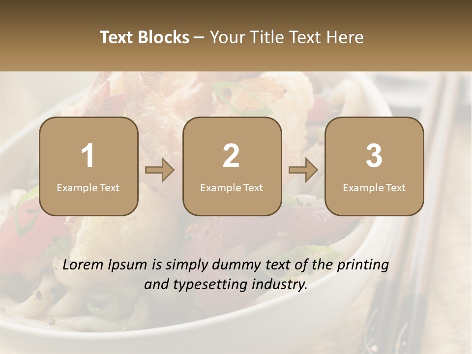 Shrimp Noone Noodle PowerPoint Template