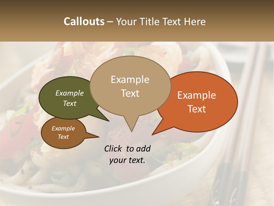 Shrimp Noone Noodle PowerPoint Template