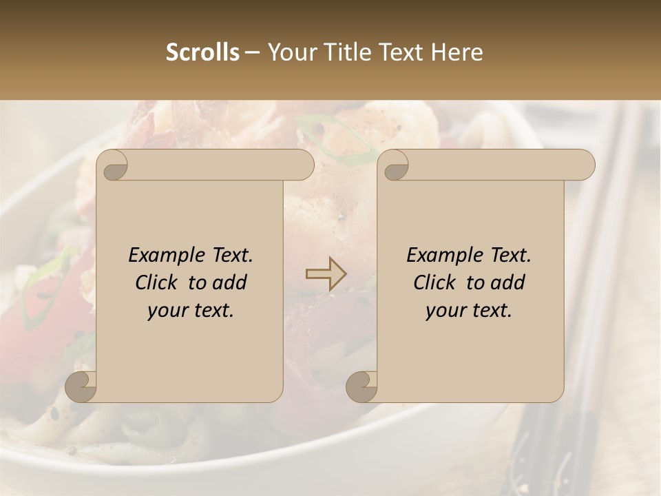 Shrimp Noone Noodle PowerPoint Template