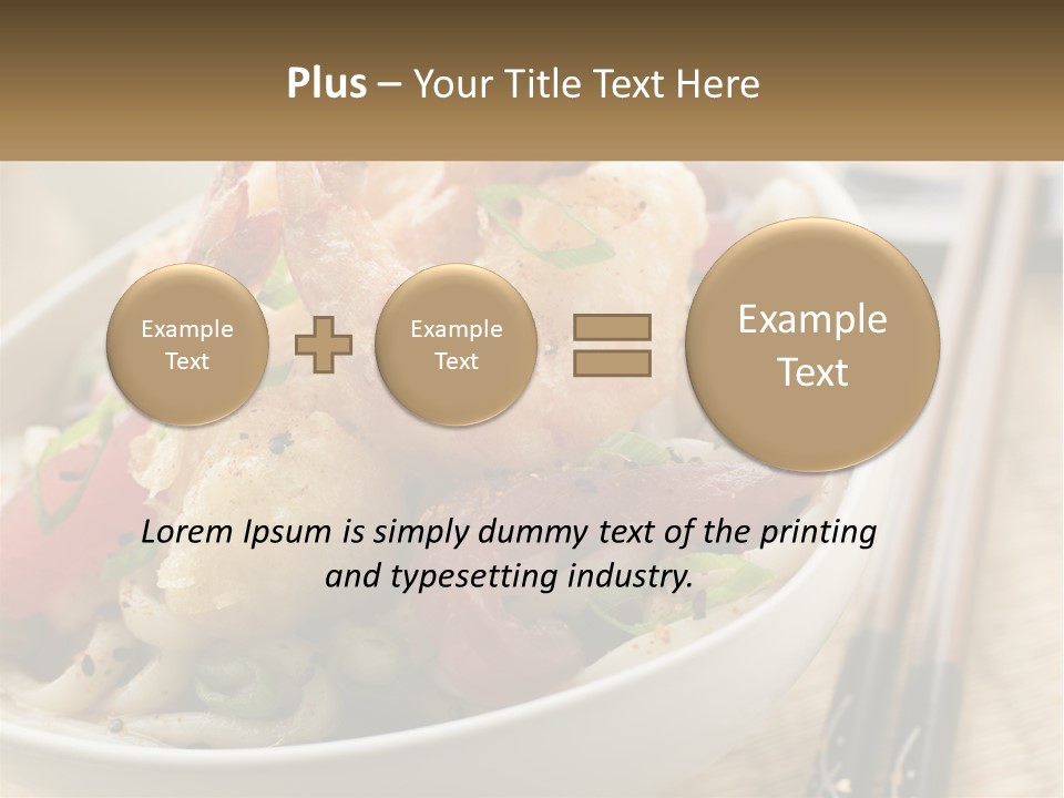 Shrimp Noone Noodle PowerPoint Template