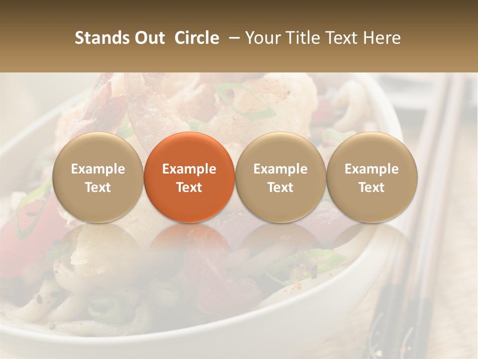 Shrimp Noone Noodle PowerPoint Template