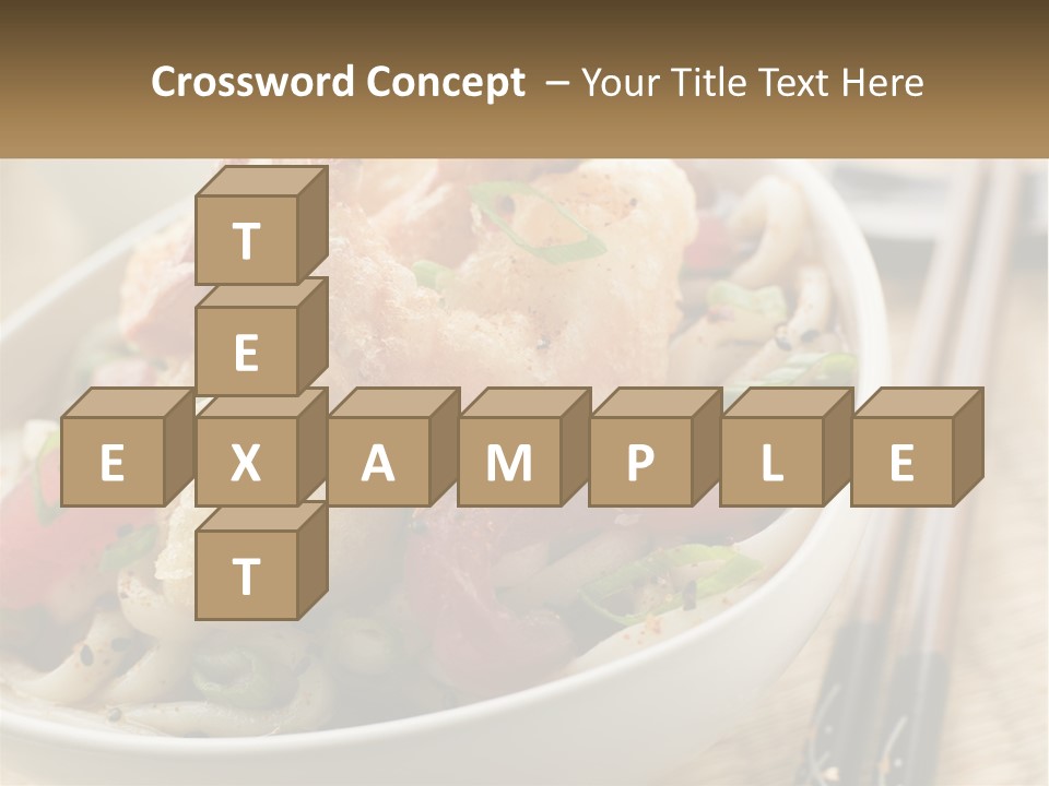 Shrimp Noone Noodle PowerPoint Template