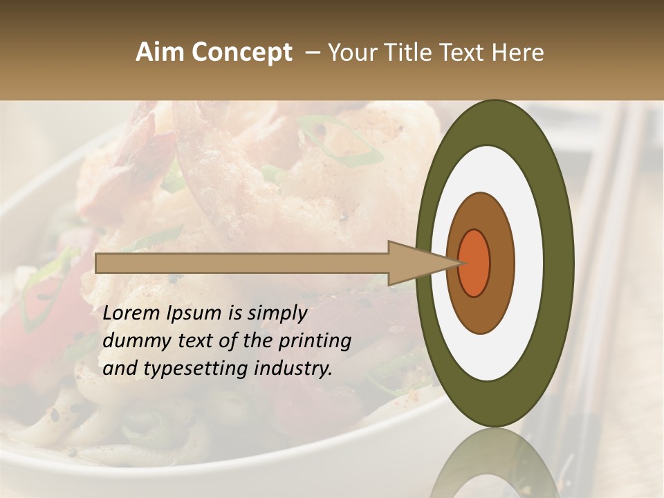 Shrimp Noone Noodle PowerPoint Template