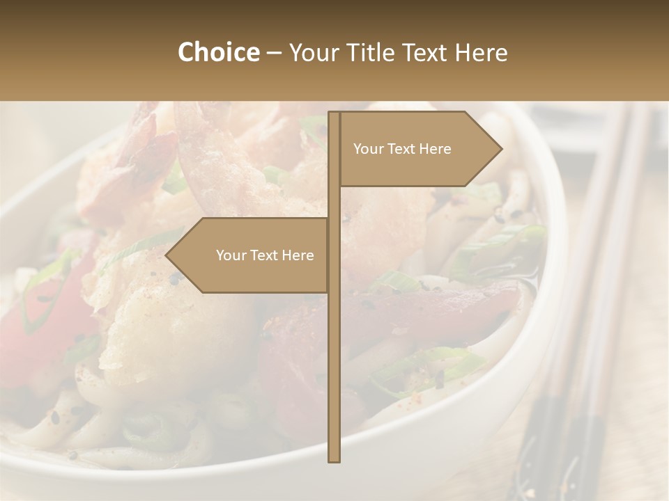 Shrimp Noone Noodle PowerPoint Template