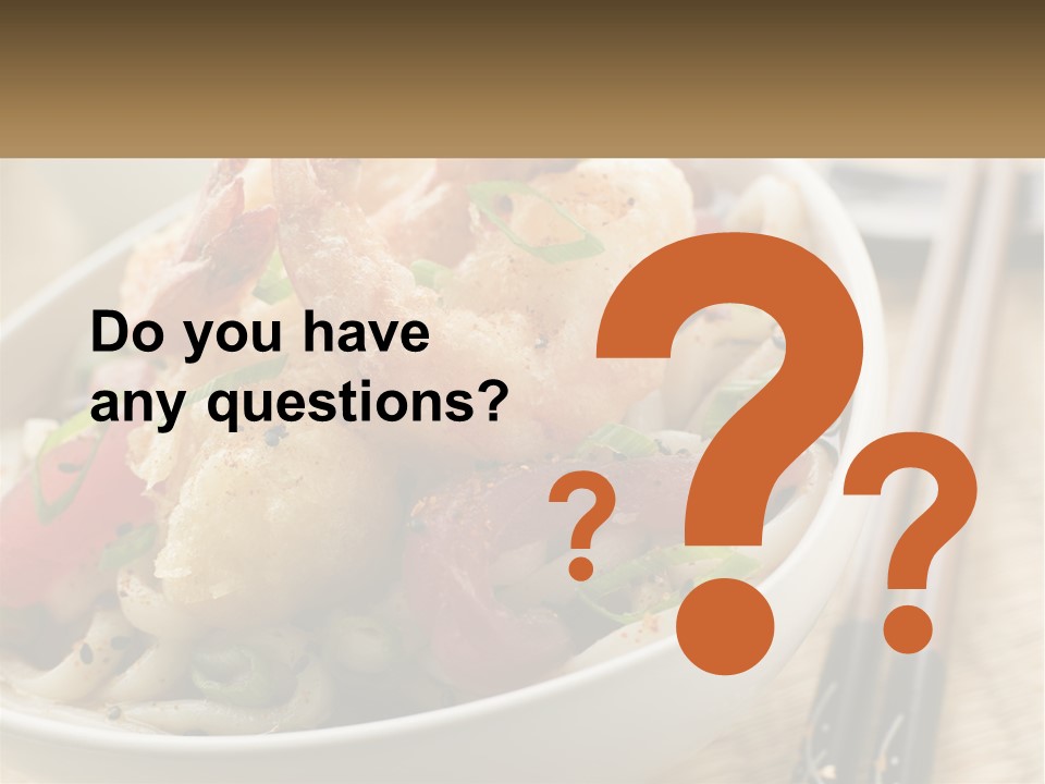 Shrimp Noone Noodle PowerPoint Template