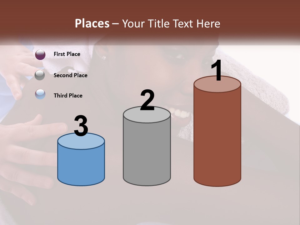 Woman Girl Africanamerican PowerPoint Template