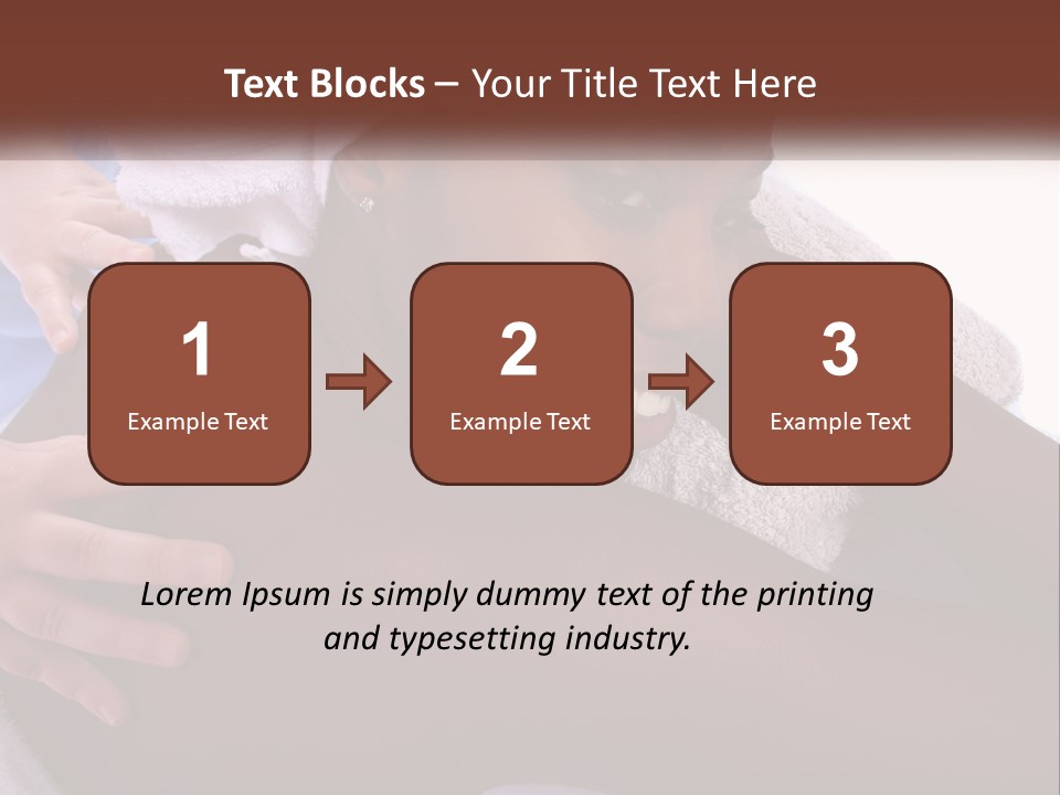 Woman Girl Africanamerican PowerPoint Template