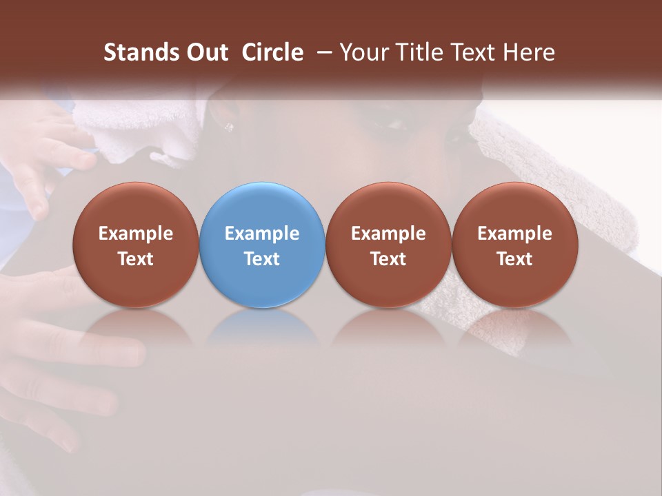 Woman Girl Africanamerican PowerPoint Template