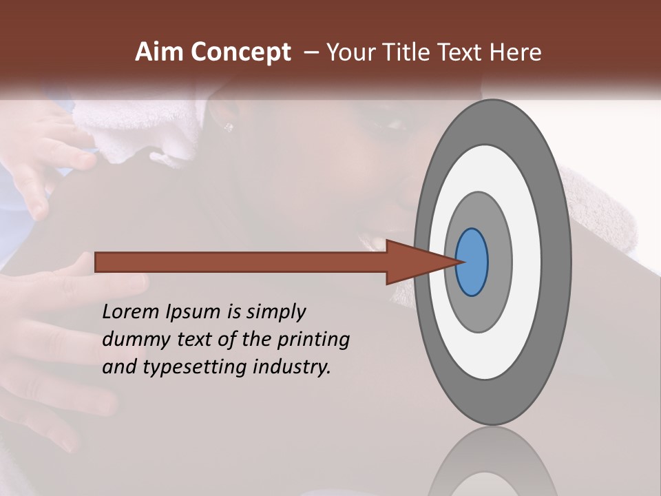 Woman Girl Africanamerican PowerPoint Template