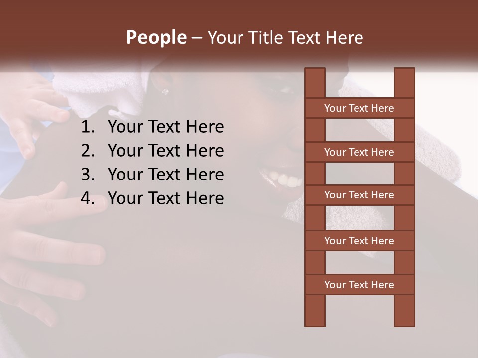 Woman Girl Africanamerican PowerPoint Template