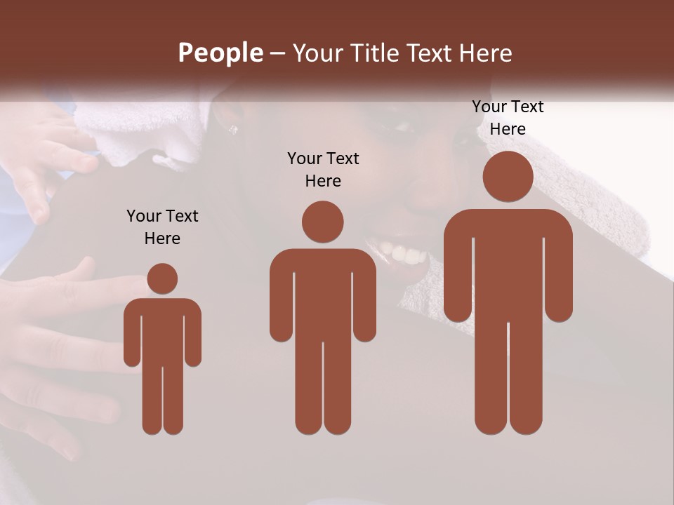 Woman Girl Africanamerican PowerPoint Template