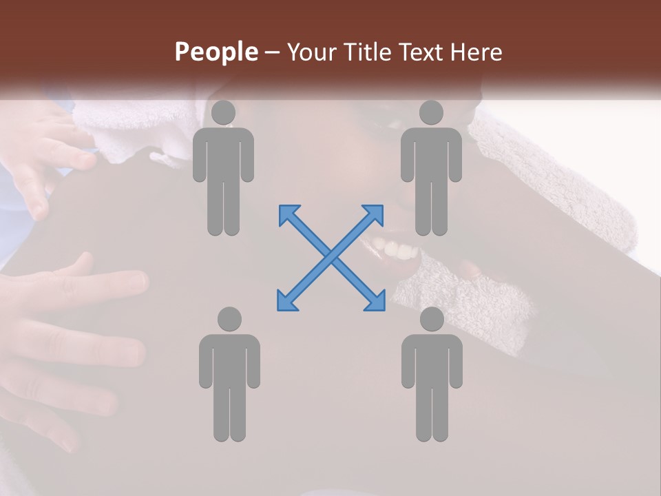 Woman Girl Africanamerican PowerPoint Template