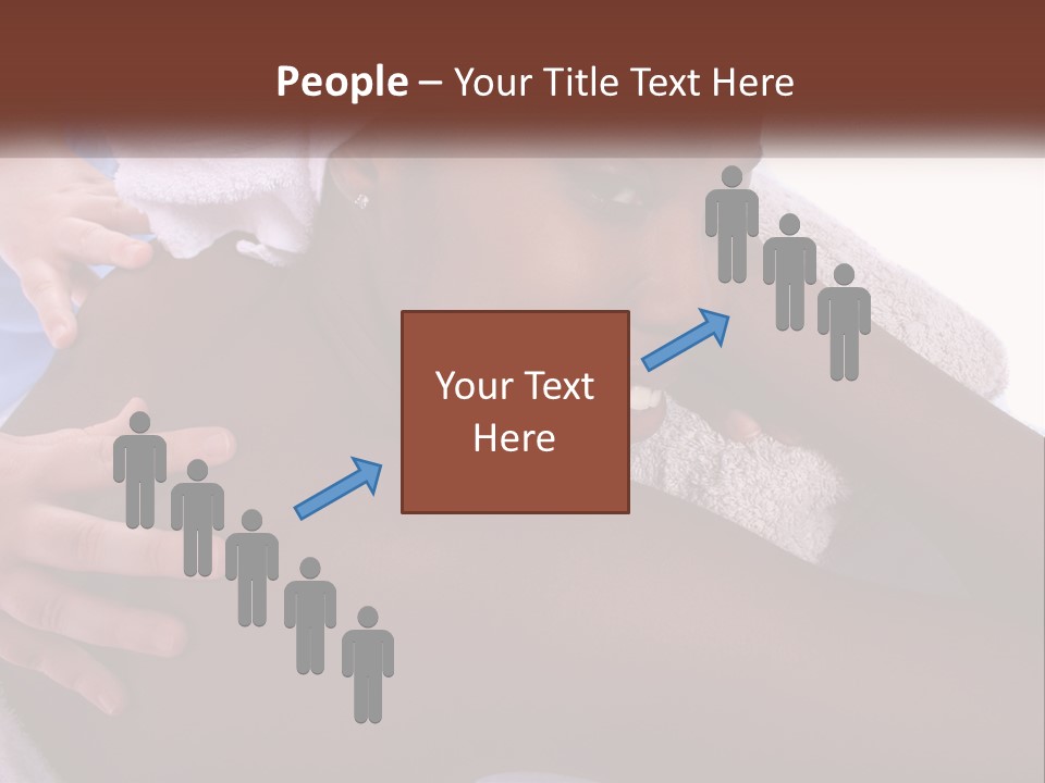 Woman Girl Africanamerican PowerPoint Template