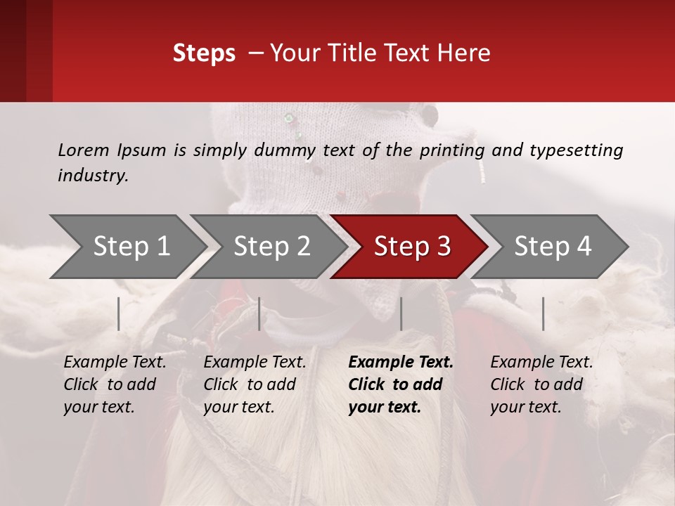 Dress Costume Cusco PowerPoint Template