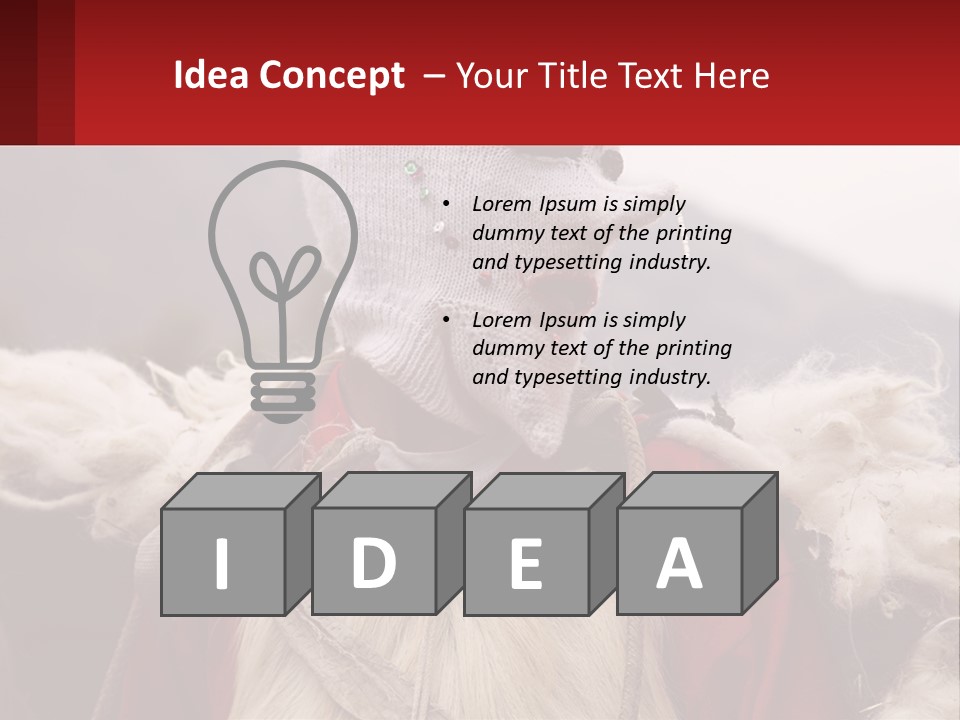 Dress Costume Cusco PowerPoint Template