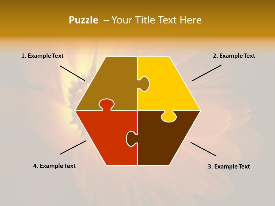 Isolated Idyllic Garden PowerPoint Template