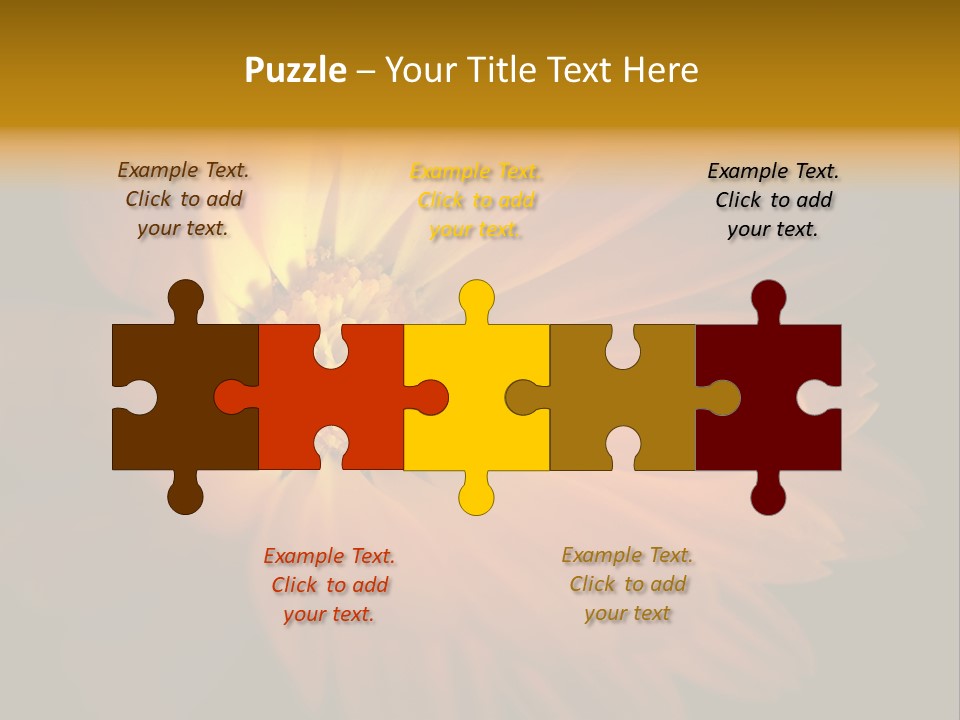 Isolated Idyllic Garden PowerPoint Template