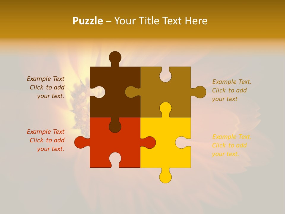 Isolated Idyllic Garden PowerPoint Template