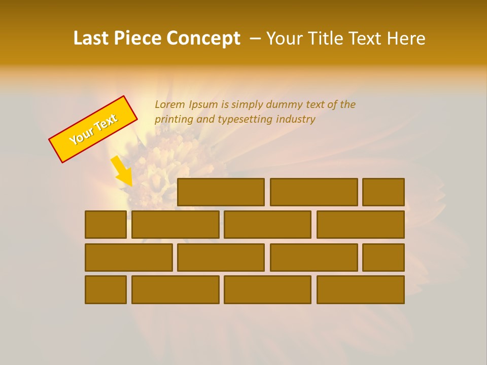 Isolated Idyllic Garden PowerPoint Template