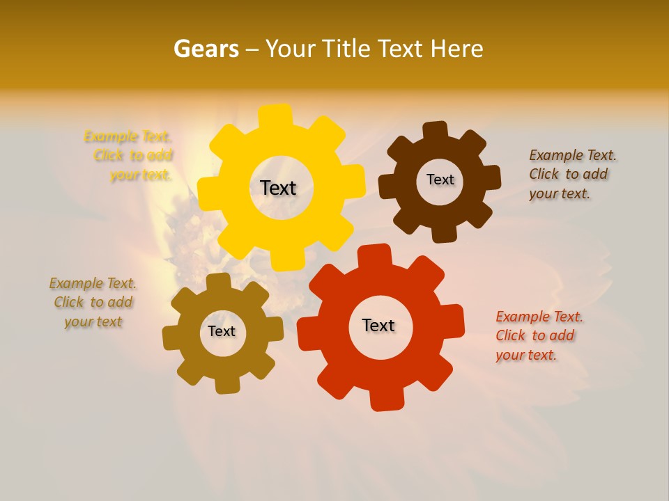 Isolated Idyllic Garden PowerPoint Template