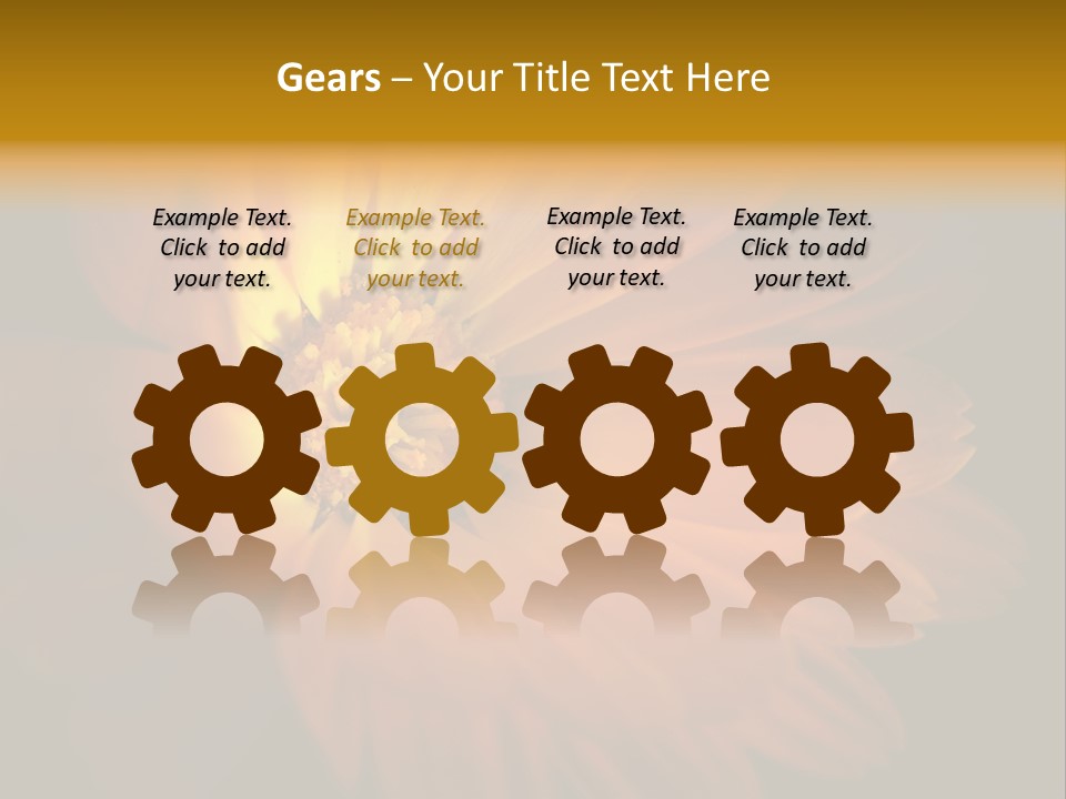 Isolated Idyllic Garden PowerPoint Template