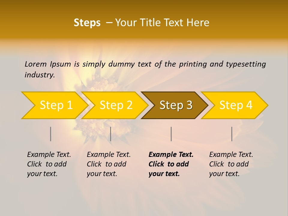 Isolated Idyllic Garden PowerPoint Template