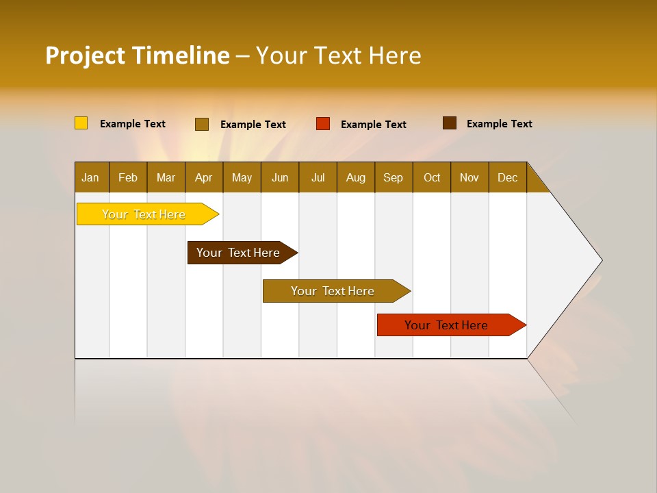 Isolated Idyllic Garden PowerPoint Template