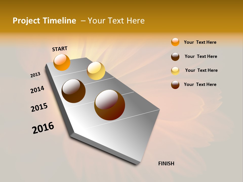 Isolated Idyllic Garden PowerPoint Template
