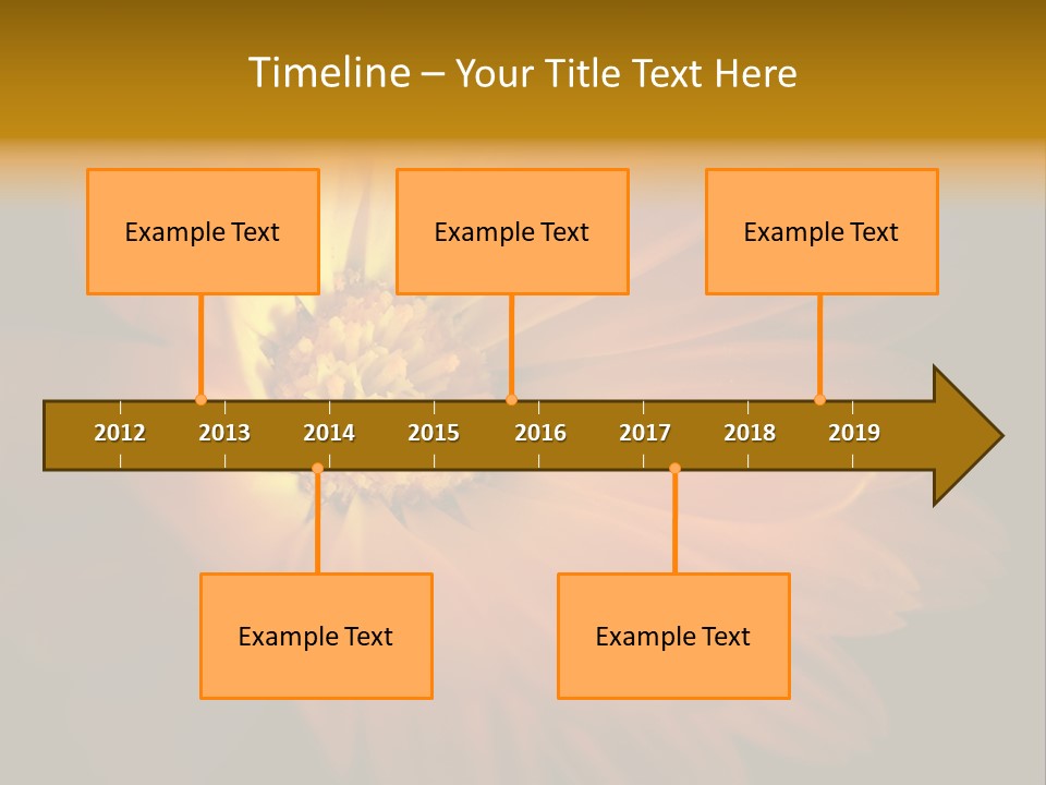 Isolated Idyllic Garden PowerPoint Template