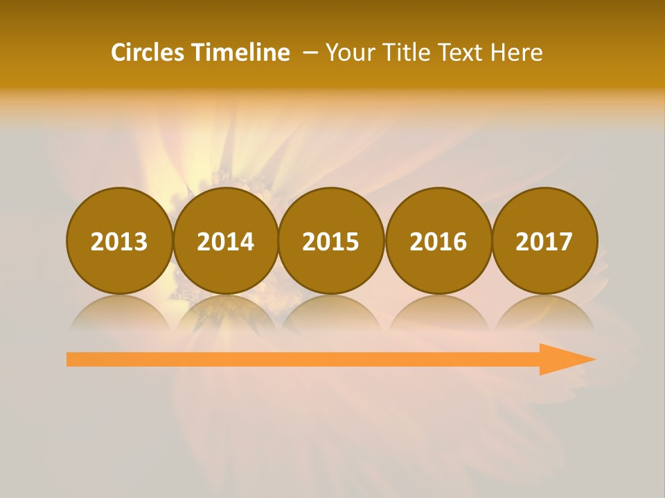 Isolated Idyllic Garden PowerPoint Template