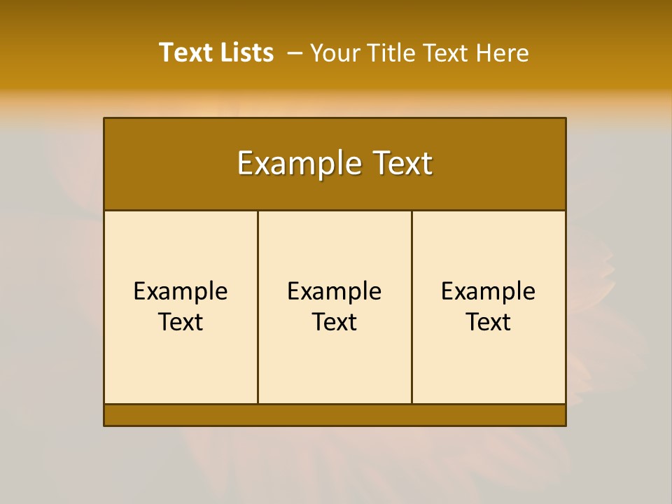 Isolated Idyllic Garden PowerPoint Template
