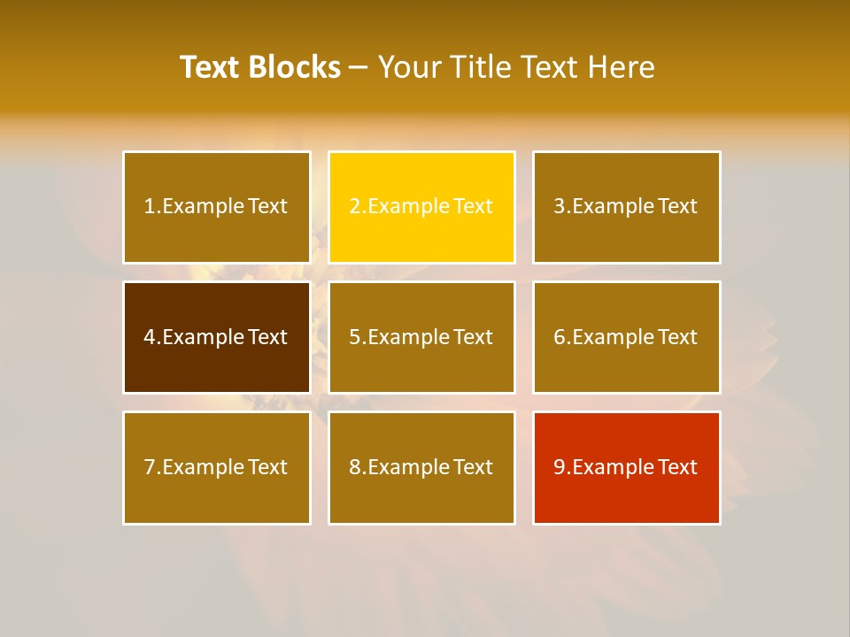 Isolated Idyllic Garden PowerPoint Template