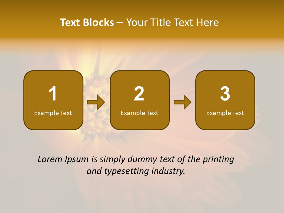 Isolated Idyllic Garden PowerPoint Template