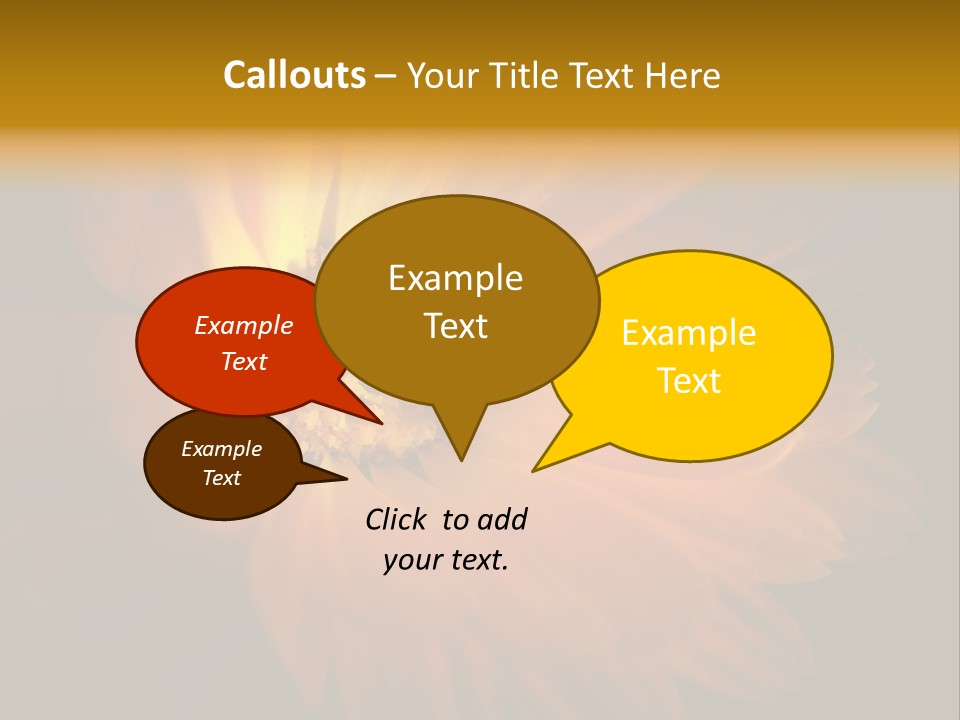 Isolated Idyllic Garden PowerPoint Template
