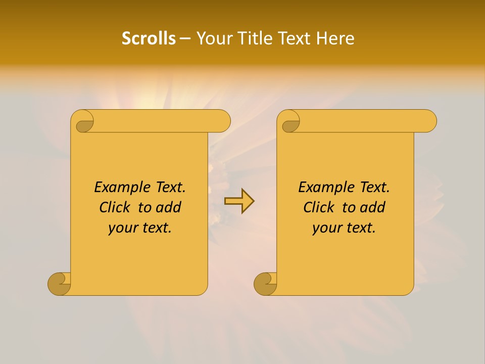 Isolated Idyllic Garden PowerPoint Template