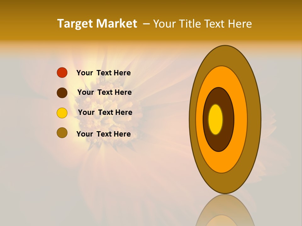 Isolated Idyllic Garden PowerPoint Template