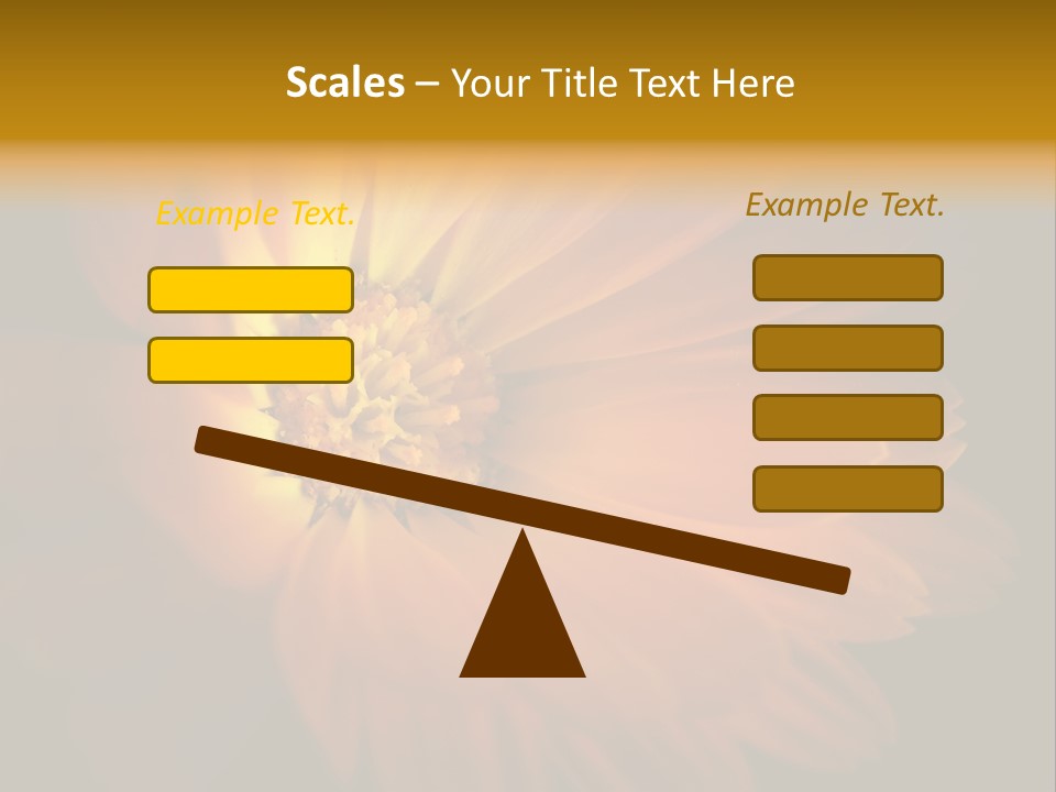 Isolated Idyllic Garden PowerPoint Template
