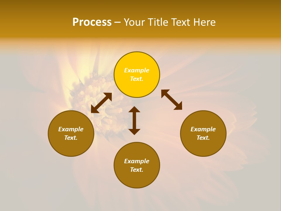 Isolated Idyllic Garden PowerPoint Template