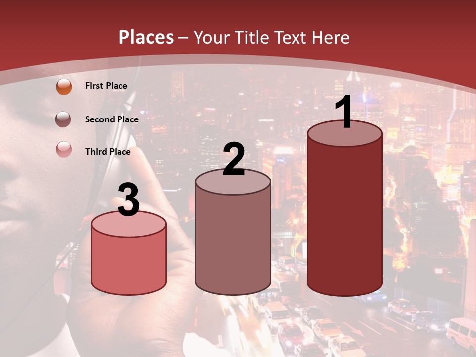 Building Earphones Music PowerPoint Template