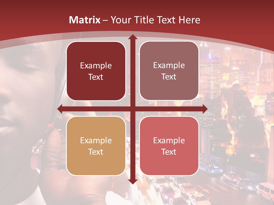 Building Earphones Music PowerPoint Template