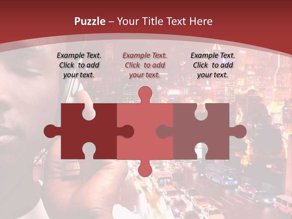 Building Earphones Music PowerPoint Template