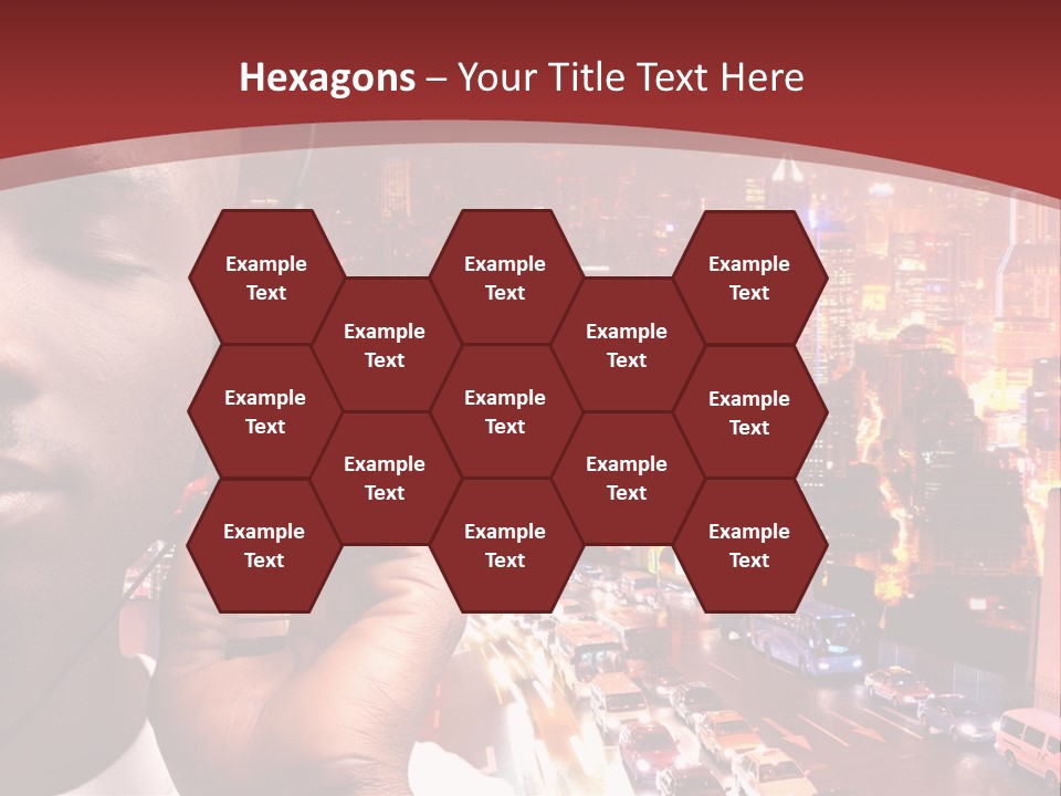 Building Earphones Music PowerPoint Template