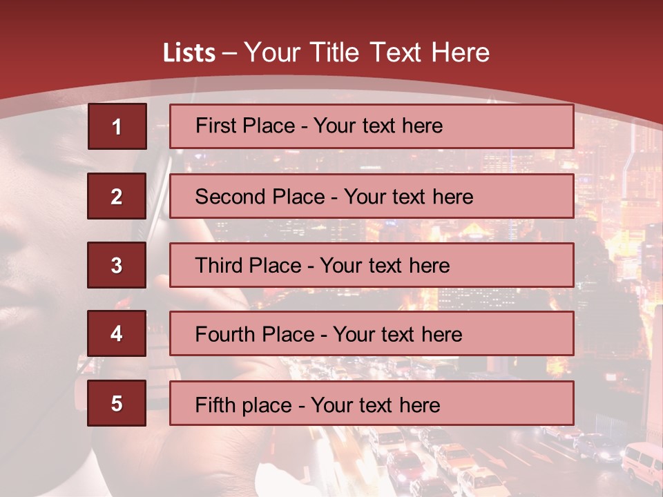 Building Earphones Music PowerPoint Template