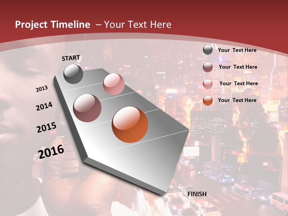 Building Earphones Music PowerPoint Template