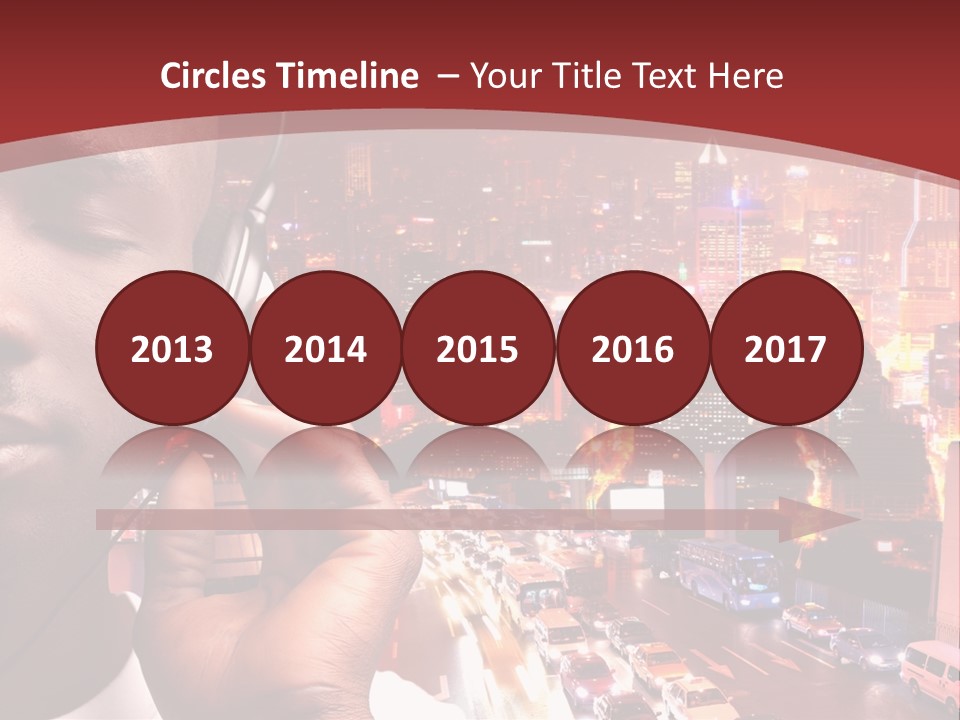 Building Earphones Music PowerPoint Template