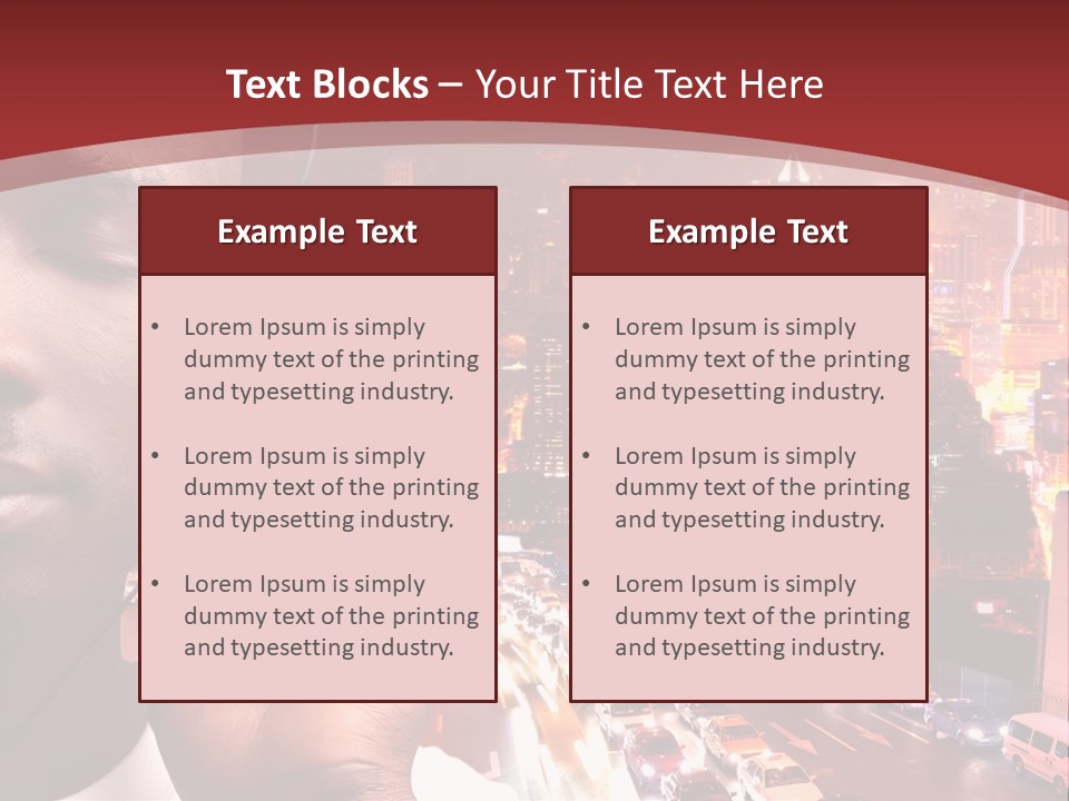 Building Earphones Music PowerPoint Template