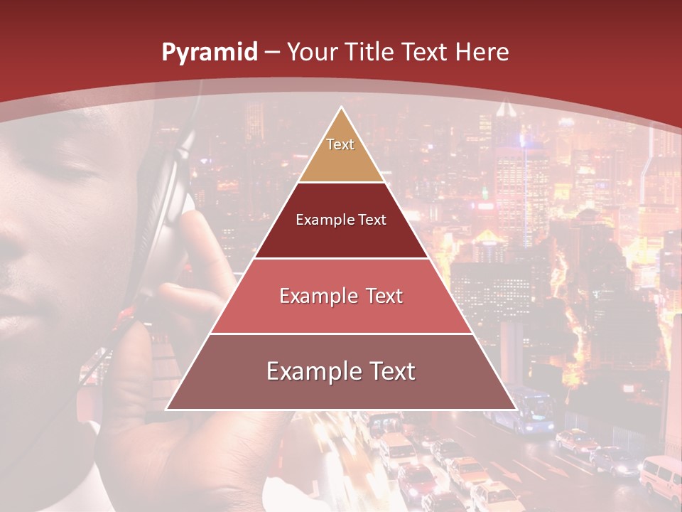 Building Earphones Music PowerPoint Template