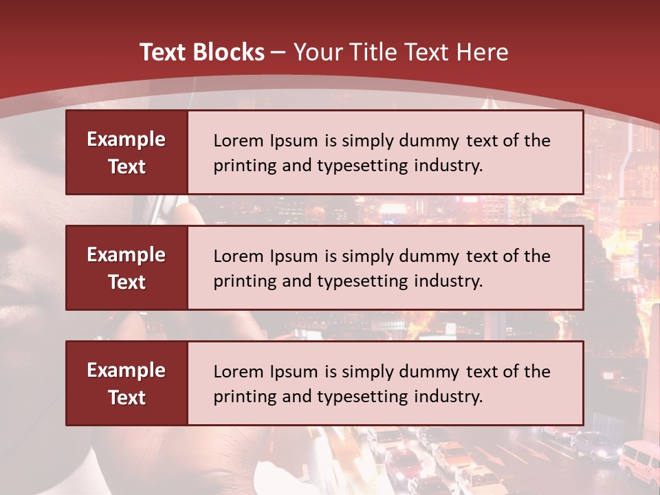 Building Earphones Music PowerPoint Template