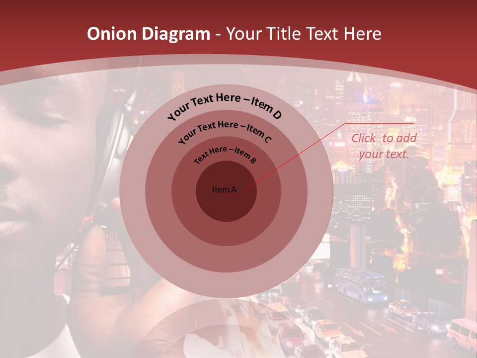 Building Earphones Music PowerPoint Template